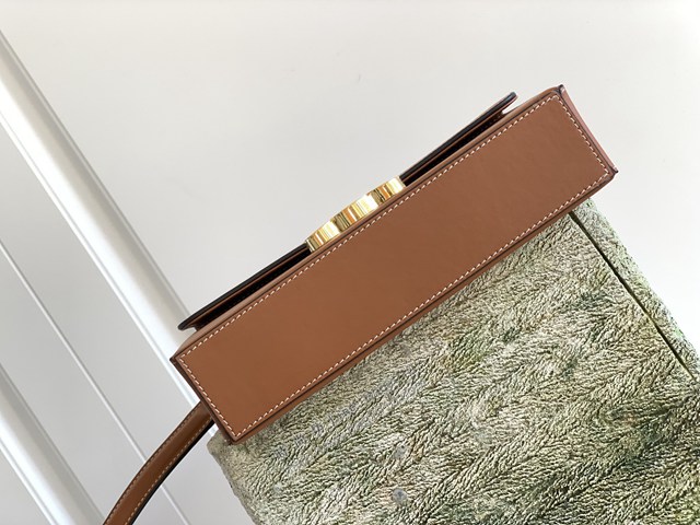 Celine專櫃2022新款全皮手提盒子包 賽琳BOX TRIOMPHE凱旋門方盒子 sldj2296